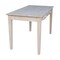 International Concepts Computer Desk with Flip Down Drawer 26 in D X 26 H, 30 W X Hardwood, Unfinished OF-50 - alternate 7